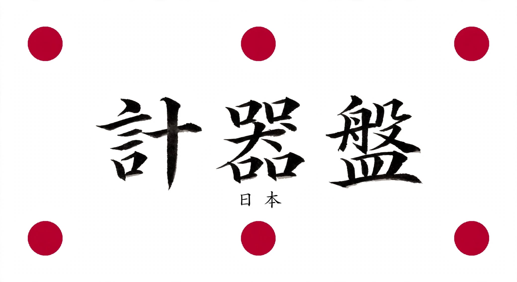 計器盤